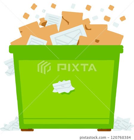 Dumpster Community Recycling Trash Bin 120768384