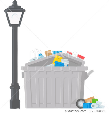 Dumpster Garbage Waste Ecosystem Junk Dumpster Garbage Waste Ecosystem Junk 120768390