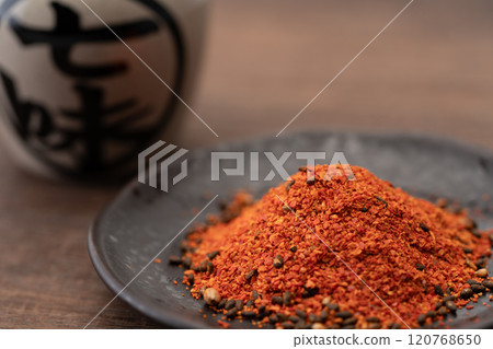 Close-up of Shichimen chilli 120768650