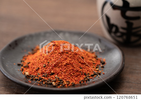 Close-up of Shichimen chilli 120768651