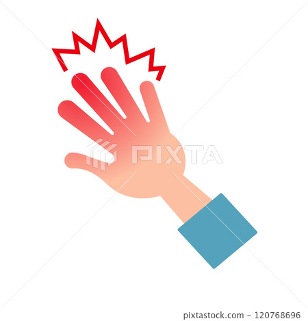 hand pain icon hand pain icon 120768696