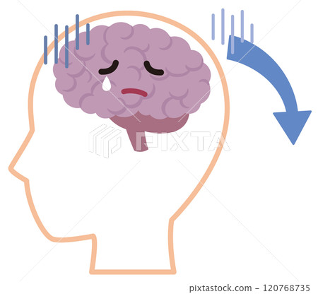 Brain stress fatigue Brain stress fatigue 120768735