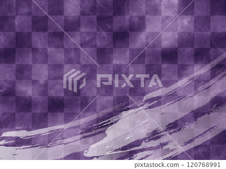 紫色格子圖案和褪色 120768991