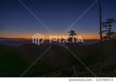 小台原山日落後的藍色時刻 小台原山日落後的藍色時刻 120769015