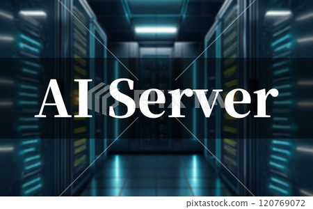 AI development requires a large amount of computing resources. [Image of a GPU server room] 120769072