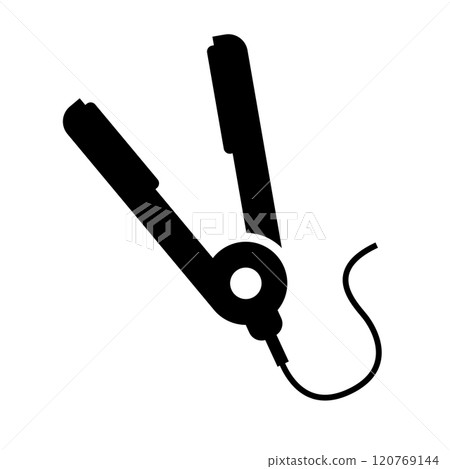 直髮器剪影 直髮器剪影 120769144