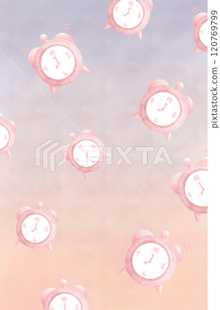 vintage alarm clock on black background vintage alarm clock on black background 120769799