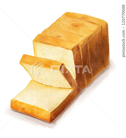 Hand-drawn illustration of a loaf of bread Hand-drawn illustration of a loaf of bread 120770086