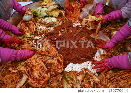 'Kimjang', an early winter event unique to Korea 120770644