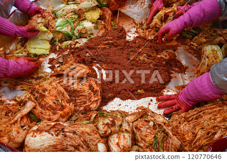 'Kimjang', an early winter event unique to Korea 120770646