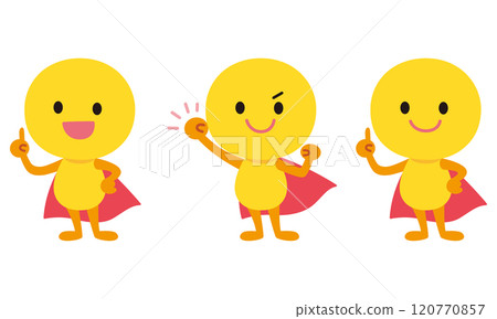 Character facial expression pose yellow cell fighting Character facial expression pose yellow cell fighting 120770857