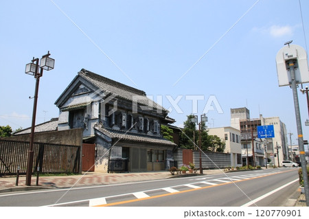 Scenery of retro buildings in Ishioka City, Ibaraki Prefecture 120770901