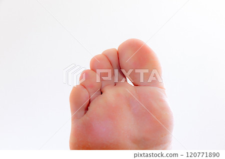Toes seen from the underside 120771890