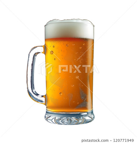 帶有泡沫的啤酒的圖像插圖 帶有泡沫的啤酒的圖像插圖 120771949
