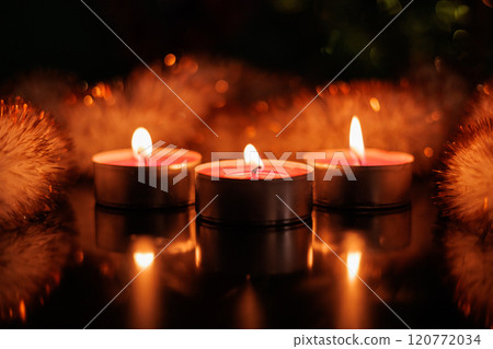Valentine candle lights.Valentine candle lights.Valentine's day 120772034
