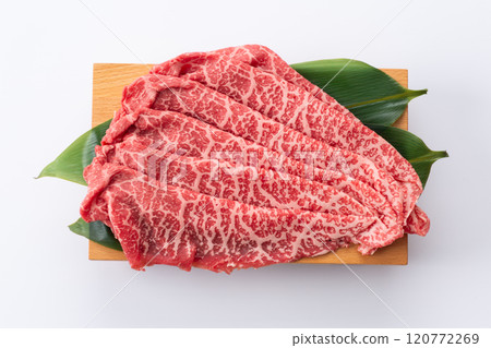 Japanese Black Beef Thigh Meat for Shabu-Shabu Japanese Black Beef Thigh Meat for Shabu-Shabu 120772269