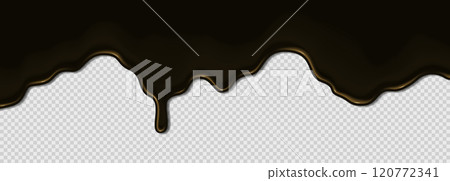 Flowing liquid sticky machine black oil, petroleum pollution. 120772341