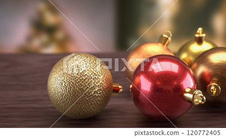 The Christmas decor Background for Holiday concept 3d rendering. 120772405