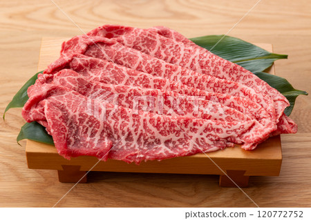 Japanese Black Beef Thigh Meat for Shabu-Shabu Japanese Black Beef Thigh Meat for Shabu-Shabu 120772752