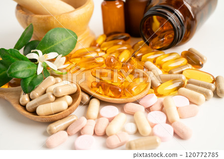 Fish oil vitamin with EPA and DHA,Alternative medicine herbal organic capsule with vitamin E omega 3. 120772785