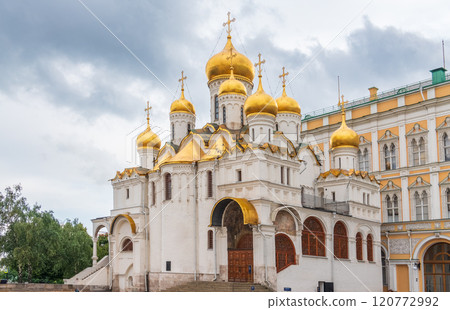The Annunciation Cathedral of the Moscow Kremlin, Moscow, Russia The Annunciation Cathedral of the Moscow Kremlin, Moscow, Russia 120772992