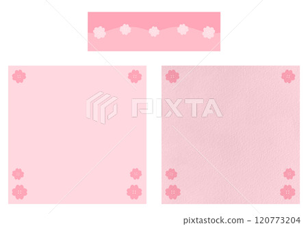 Cute Pink Sakura Paper With Pink Sakura Tape Memo Paper Memo Pad Note Pad Paper Post It Digital Blank Paper Blank Note 120773204