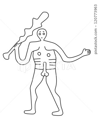 Geoglyph: Giants of Cerne Abbas Geoglyph: Giants of Cerne Abbas 120773963