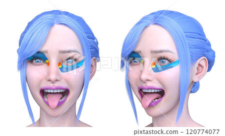 Close-up of a woman's face Close-up of a woman's face 120774077