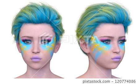 Close-up of a woman's face Close-up of a woman's face 120774086