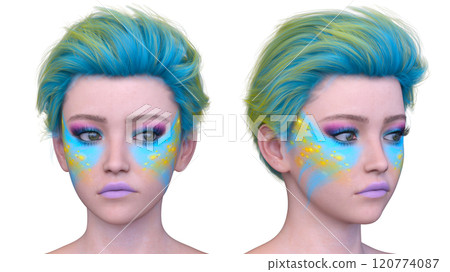 Close-up of a woman's face Close-up of a woman's face 120774087