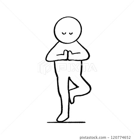 Standing wood pose Standing wood pose 120774652