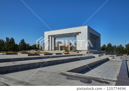 Building of National Historical Museum. Ala-Too square, Bishkek, Kyrgyzstan Building of National Historical Museum. Ala-Too square, Bishkek, Kyrgyzstan 120774696