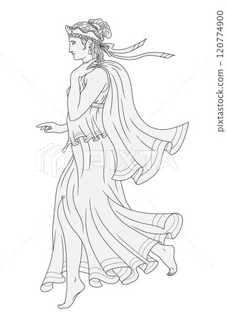 Vector Greek women. Vector Greek women. 120774900