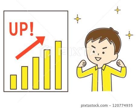 A boy smiling and posing in celebration after seeing his report card 120774935