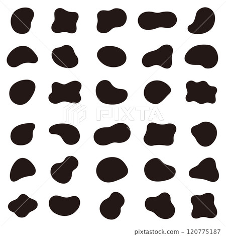Vector illustration of simple and stylish abstract shape ornament material 120775187