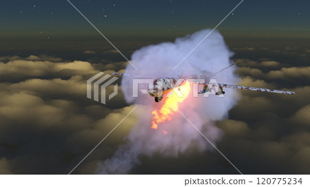 unmanned attack aircraft 120775234