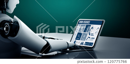 Human resources software on computer screen help employee manage people snugly Human resources software on computer screen help employee manage people snugly 120775766