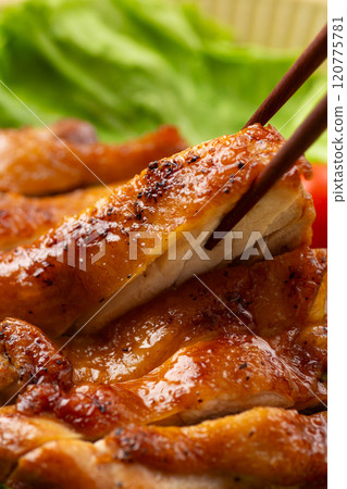 Teriyaki chicken steak made from chicken thighs Teriyaki chicken steak made from chicken thighs 120775781