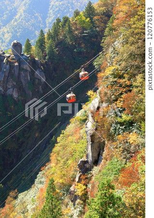 紅葉的御在所山和禦在所纜車 紅葉的御在所山和禦在所纜車 120776153