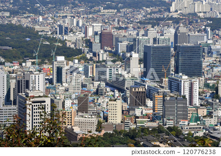 View of Seoul from Namsan Mountain View of Seoul from Namsan Mountain 120776238
