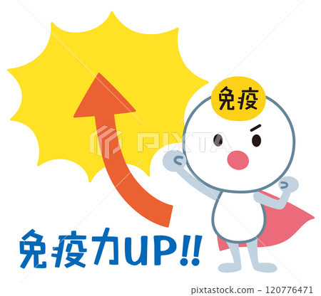 Boost your immunity - Immune cell characters 120776471