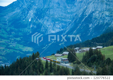 溫根納爾布鐵路和格林德瓦風光 瑞士格林德瓦 溫根納爾布鐵路和格林德瓦風光 瑞士格林德瓦 120776522