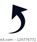Ascending arrow 120776772