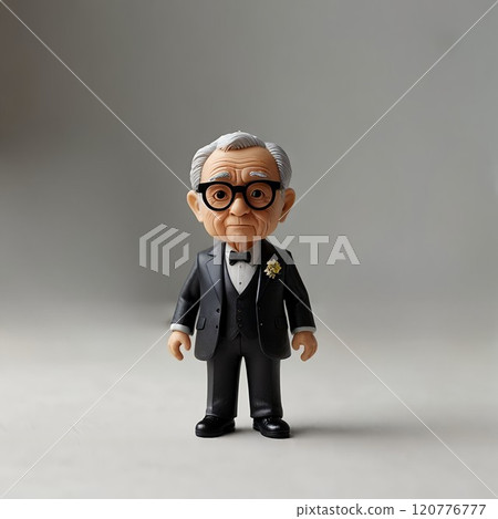 黏土人灰髮老人 120776777