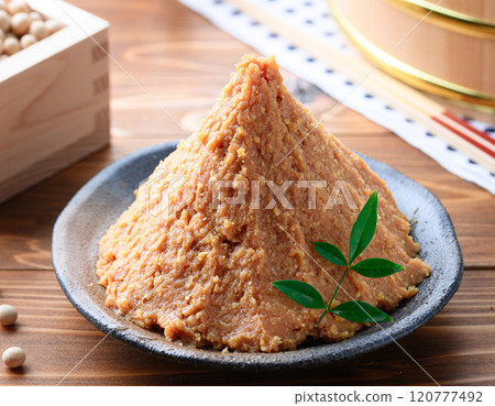 A heaping serving of white miso (mixed miso) A heaping serving of white miso (mixed miso) 120777492