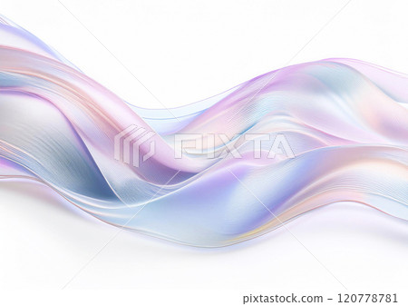 Flowing bright and gentle rainbow-colored waves (three-dimensional curves) Flowing bright and gentle rainbow-colored waves (three-dimensional curves) 120778781