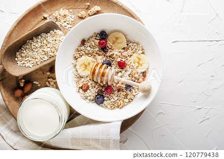 Oatmeal muesli 120779438