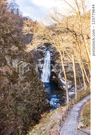 Akiu Falls in winter, Miyagi Prefecture 120779644