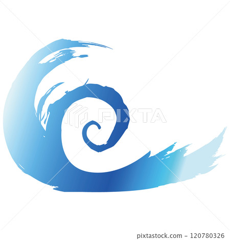 Powerful sea, whirlpools, and wave splash illustrations vector 120780326
