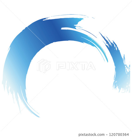 強大的大海、漩渦水、波浪噴霧插畫素材向量 120780364